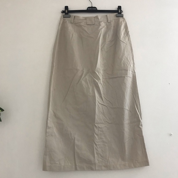 Khaki vintage maxi skirt - Picture 8 of 8